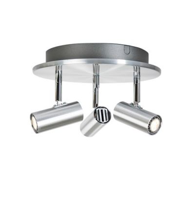 Cato LED dimbar spotlight rund 3-lampor