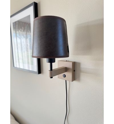 Dual vägglampa sandfärgad