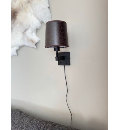 Dual vägglampa svart