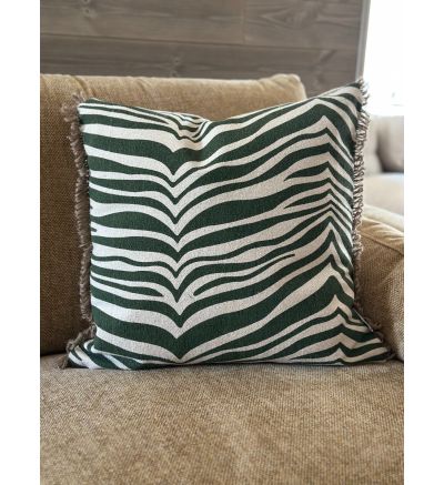Zebra kudde 50x50 cm grön